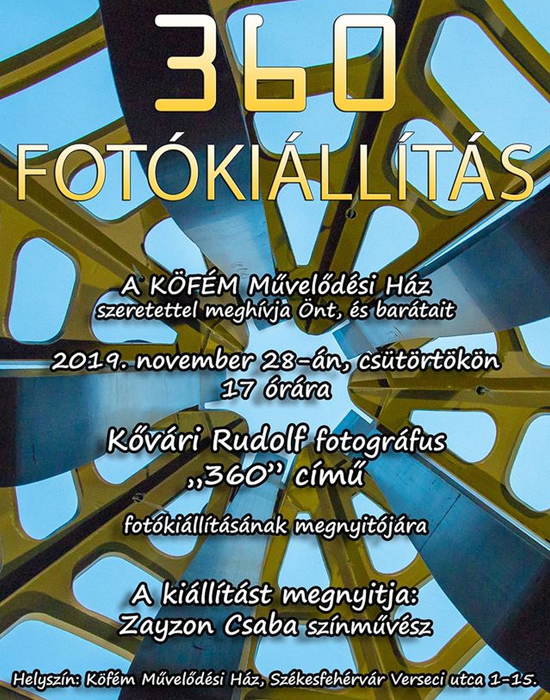 360 - Kővári Rudolf, fotográfus kiállításának megnyitója a Köfém Művelődési Házban